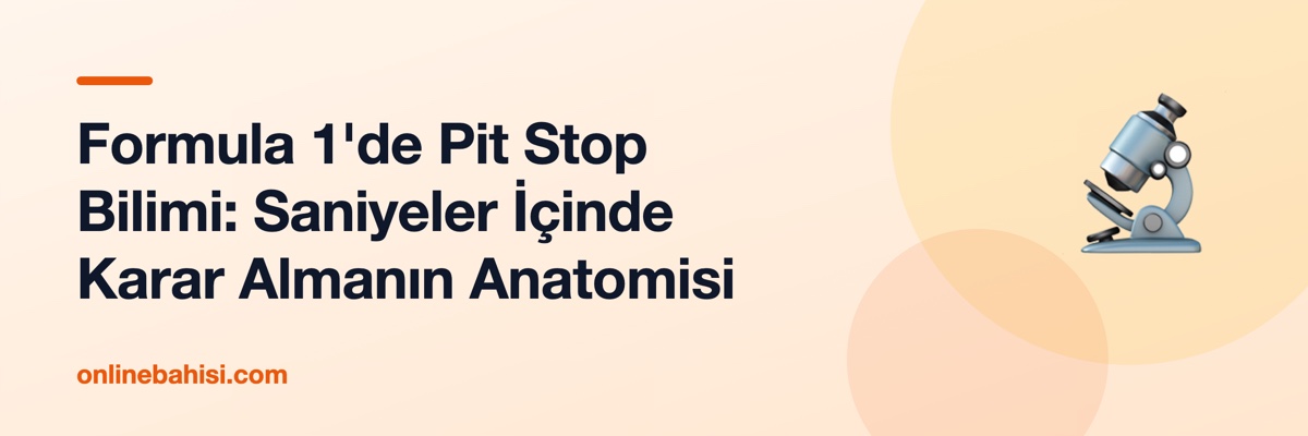 Formula 1'de Pit Stop Bilimi: Saniyeler İçinde Karar Almanın Anatomisi